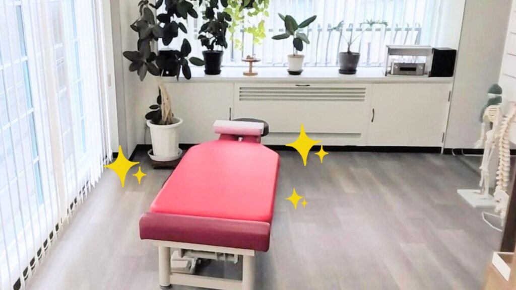 豊中市緑地公園駅すぐのまほろばカイロプラクティックのベッドのクッションが新しくなりました